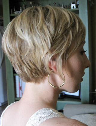 Sassy short hairstyle