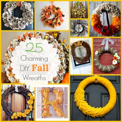 25 Charming DIY Fall wreaths