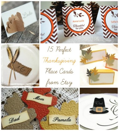 15 Perfect Thanksgiving Place Cards from Etsy